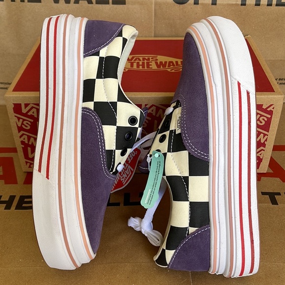 Vans COMFYCUSH ERA Suede/Canvas PurpleV/Classic White sneakers - platforms WMNS - Picture 12 of 16